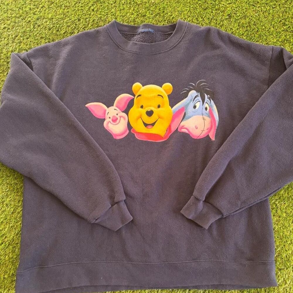 Disney Men's Navy and Black Sweatshirt